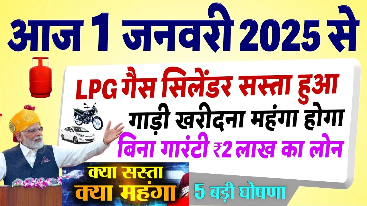 1 जनवरी 2025 से हुए 10 बड़े बदलाव